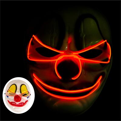 China Unique Shape Party Props Costume&Cosplay Dress Up Light Up Masks Novelty Costume Clown Adultsize Funny Light Up Human Parties Masks for sale