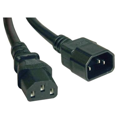 China Construction 1.8m Power Cord H05VV-F 3C1.5mm2 IEC320 C13 C13 To C14 Power Cord for sale