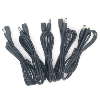 China Industrial Equipment 1.5m 2464 DC 22awg 5525 Male To Male Power Adapter Cable For CCTV Security Camera CCTV for sale