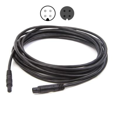 China Build 4 Pin Backup Camera Extension Cable 16.5 Ft Cam Extension Dash 4 Pin Camera Cable For Car Reverse Recorder Camera Rear View for sale