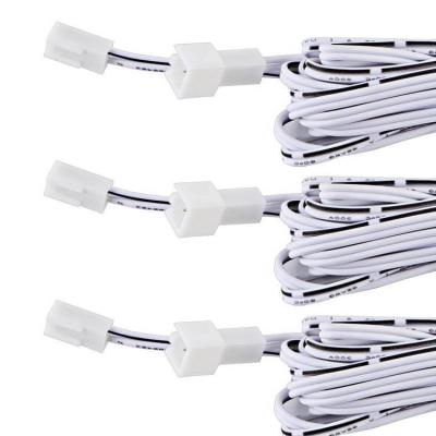 China 22AWG Home Appliance White 2 Terminal 2510 Male To Female Terminal Extension Wire For Led Under Cabinet Lighting for sale