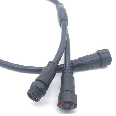 China Led Power Cable 1.2m SJT 3PIN 16AWG M16 Y Splitter Type Outdoor Electrical Waterproof Power Cable for sale