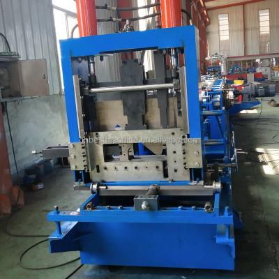 China Hotels Automatic Change Height Steel Frame C Z U Hydraulic Breaking Purlin Roll Forming Machine for sale