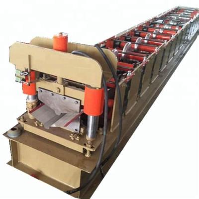 China Hotels Color Sheet Metal Rain Gutter Roof Ridge Roll Top Roll Forming Machine for sale