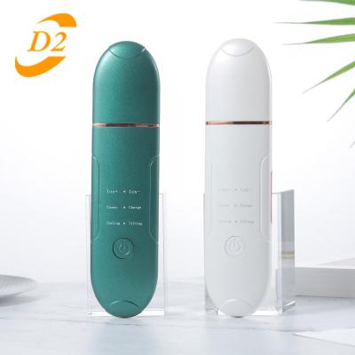 China Portable Beauty Device DEEP CLEANING Ultrasonic Skin Scrubber Cleanser Peeling EMS Face Massager Deep Clean Pore Tightening for sale