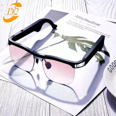 China Music Remote Control IPX4 Customizable Smart Glasses Waterproof Voice Control Anti Blue Light UV High Quality Noise for sale