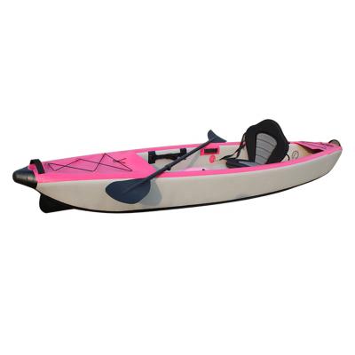 China PVC+Drop Point Inflatable River Hauler Single Kayak for sale