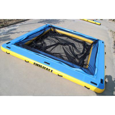 China Customized PVC+Drop Point 2022 Water Rescue Dock Water Leisure Hot Selling Inflatable Platform With Mesh for sale