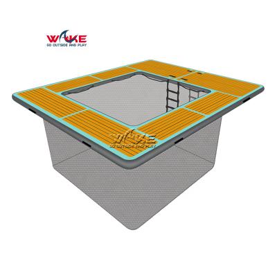 China PVC+Drop Stitch Adult Use Inflatable Swimming Pool For Sea for sale