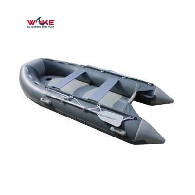 China Factory Direct Sale PVC Foldable Rigid Inflatable Fishing Boat With Pump for sale