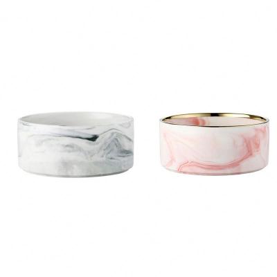 China Ceramic Sustainable Marble For Small Pet Bowl for sale