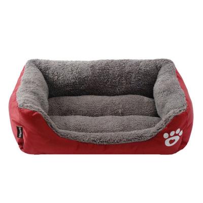 China Log Petbed Breathable Petbed Leather Pet Bed Factory Pet House Bed for sale