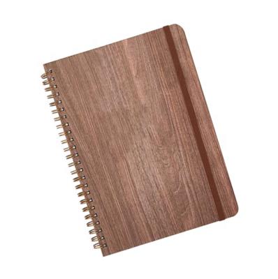 China China Price Wood Grain Daily Planner Hardcover Daily Planner A5 Hardcover Planner Journal Spiral Notebook Cheap Custom Notebooks for sale