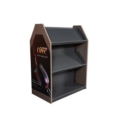 China Good design double sided shop fitting store modern design wine factory price wholesale retail display stand for sale