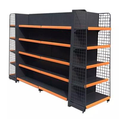 China New Supermarket Layout Design Hypermarket Shelf Shelving System Large Modern Double Sided Price Double Side Gondola Steel Market Rack for sale