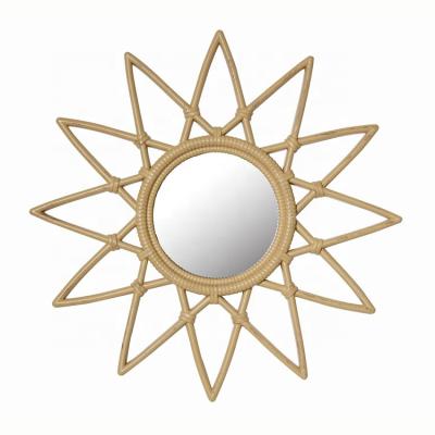 China Rustic Durable Home Decor Gold Wall Mirror Wall Mirror High Quality OEM Hang Wall Mirror for sale