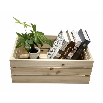 China Nordic wooden basket storage basket wood low storage wooden frame storage basket for sale