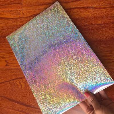 China Waterproof Custom Size Removable Glitter Film Self Adhesive Sticker Paper Label Sticker for sale