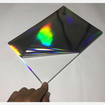 China Waterproof Custom Adhesive Holographic Vinyl Sticker Label Die Cut Sticker for sale