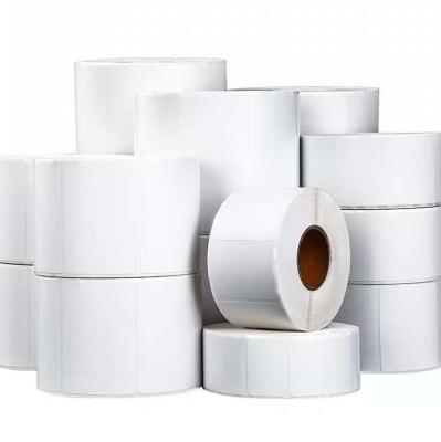 China Factory Price Waterproof Self Adhesive Thermal Sticker Paper Label 57mmx8mm In Rolls for sale