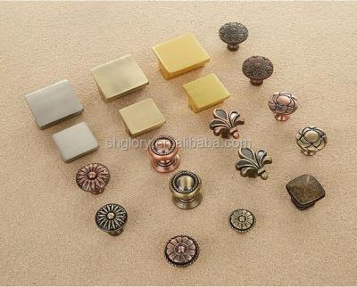 China Door Flower Zinc Alloy Antique Copper Knob for sale