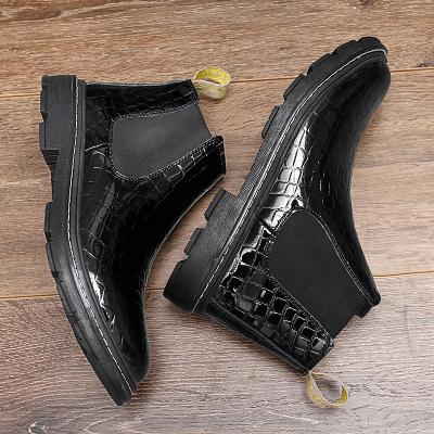 China 2021 Light Weight Fashion Mens Winter Boots Men Shoes Ankle Work Casual Chelsea Boots for sale