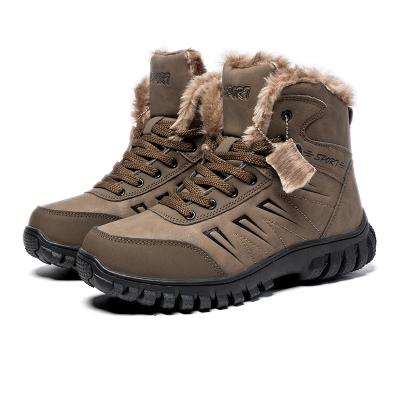 China 2021 High Quality Breathable Cotton Large Size Shoes Keep Warm Snow Shoes Winter Men Boots for sale