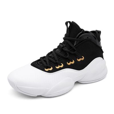 China Rubber brand design wholesale mens sports professional training high top basketball shoes for men for sale