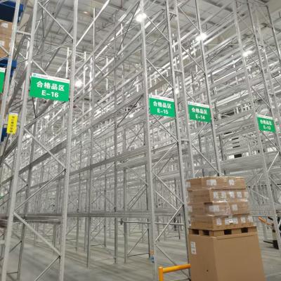 China High Quality Corrosion Protection Aisle Racking System Warehouse Storage Even Steel Narrow Rack Made in China for sale