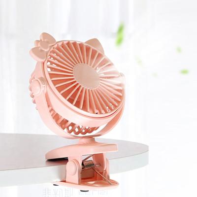 China 360 Degree Rotation Lamp Portable Hot Car USB Folding Rechargeable Clip-on Flange Fan Desk Fan On Mini Cooling Desk Fan for sale