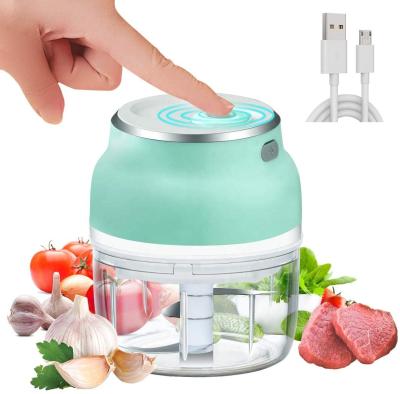 China Wholesale Multifunctional Cooking Mini Crusher Chopper Vegetable USB Electric Filling Machine Food Garlic Crusher for sale