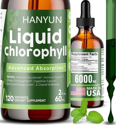 China Vegan Immune Powerful Antioxidant Private Label Props HANYUN- Liquid Chlorophyll Digestion And Drops For Weight Loss Anti Aging for sale