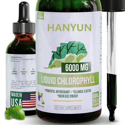 China Boosts Immune System HANYUN-Wholesale Packaging 60ml Custom Chlorophyll Liquid Drops 100% Bulk Liquid Chlorophyll for sale