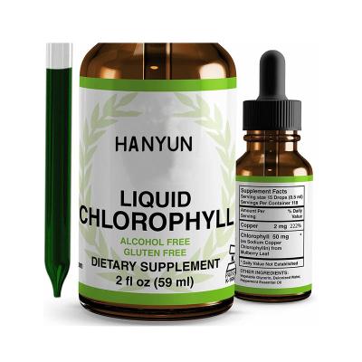 China Bone Density Private Label Liquid Enhanced Chlorophyll Drops Detox Weight Loss Drops Energy Boost Cleansing Action by Hanyun for sale