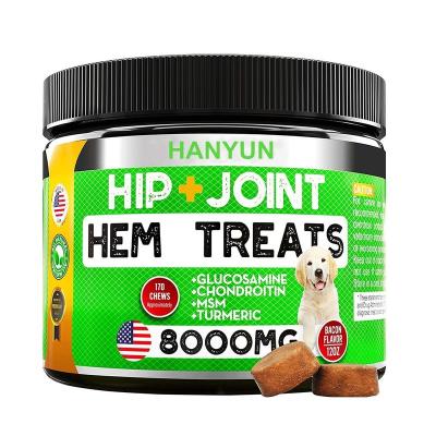 China Hanyun Stocked Joint Supplement Sweet & Chewy Treats for Dogs with Glucosamine & Chondroitin for Healthy Hips for sale