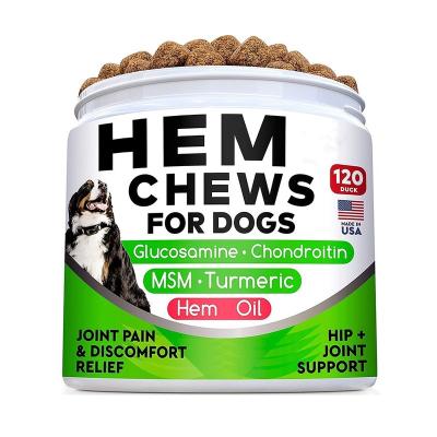 China Hanyun Stored Glucosamine for Dog Hip & Joint Health Soft Chews with Functional Chondroitin MSM Dog Supplement for Pet Mobility Support for sale