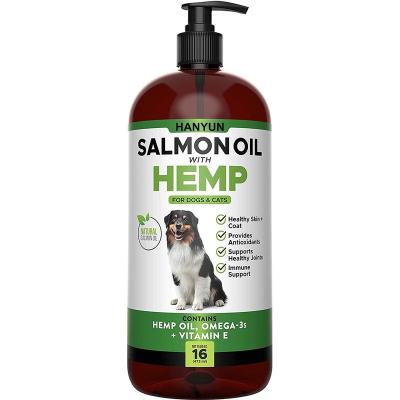 China Health Proctect Wild Alaskan Salmon Oil For Dogs - Cats Pets Love Fish Oil For Dogs Liquid Pump On Food Dog Oil Supplements For Skin And Coat for sale