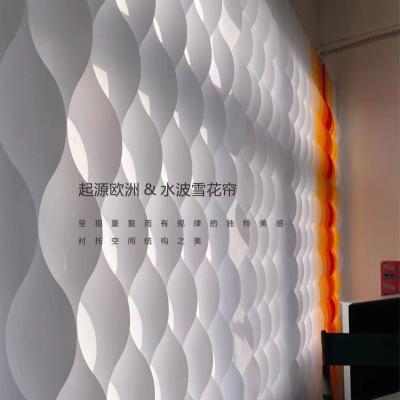 China European Modern Style Blackout Snow Vertical Curtain Window Shade Electric Curtain for sale