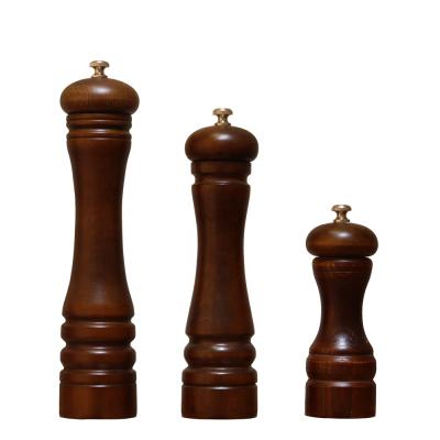 China Viable Hot Selling Wood Mills Set Home Pepper Mill Salt and Pepper Grinder for sale