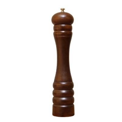 China Newest Sustainable OEM Adjustable Wooden Pepper Grinder Manual Salt And Pepper Mill Machine for sale