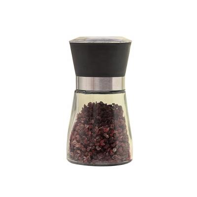 China New Viable Colorful Glass Bottle Mill Manual Pepper Salt and Pepper Grinder Grinder for sale