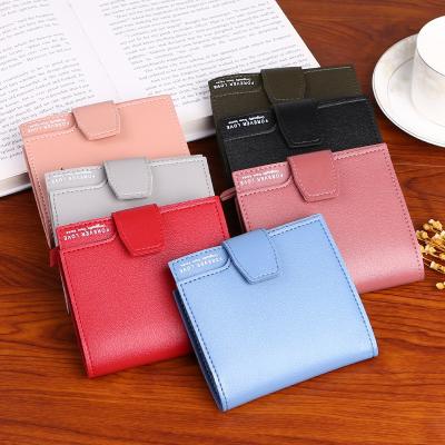 China Low Price Luxury Leather Women Short Wallets Long Waterproof Hot Selling Style PU Brand Ladies Ladies Pinch Square Mini Women Coin Purse for sale