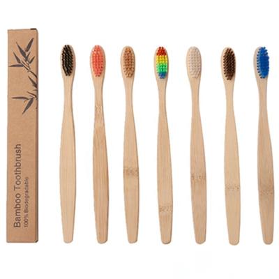 China Wholesale Eco-Friendly Eco Friendly And Biodegradable Bamboo Toothbrush Customize Manufacturer for sale