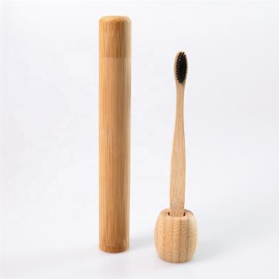 China China eco-friendly natural bamboo tubes packaging, bamboo toothbrush holder, bambpp toothbrush case for sale