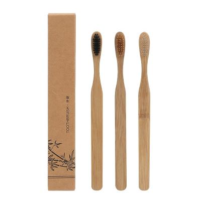 China Environmental Friendly and Degradable Wholesale Price Customized 100% Natural Organic Biodegradable Eco Friendly Bamboo Toothbrush for sale