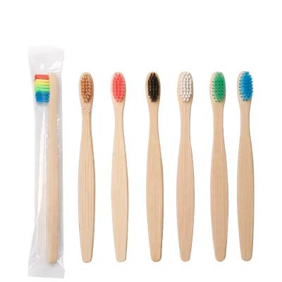 China Eco-Friendly and Child Degradable Home Use Biodegradable Nylon Kids Travel Hotel Travel Charcoal Bamboo Toothbrush for sale