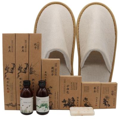 China Wheat Straw Hotel Toothbrush Comb Soap Straw Environmental Protection Kit for sale