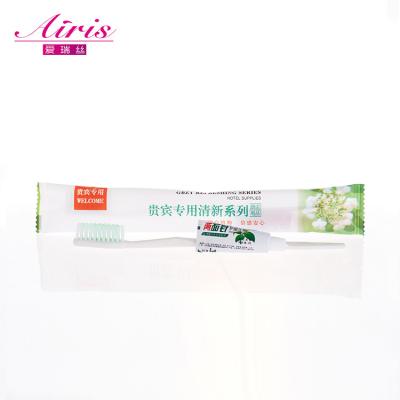 China Custom Cheap Bulk Bamboo/PP/TPE Hotel Disposable Toothbrush With Package for sale