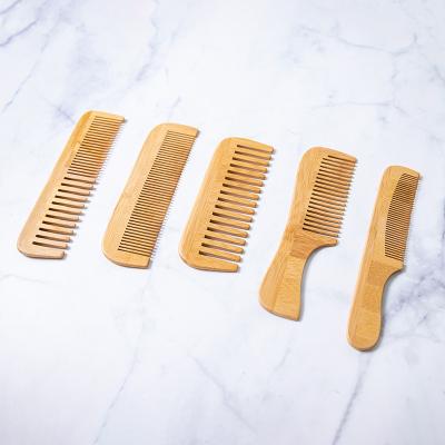 China Wholesale Cheap Eco-friendly Bamboo Hair Comb Custom Made Travel Logo Bamboo Wooden Comb for sale