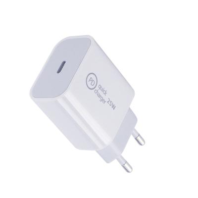 China Mobile Phone PD 25w Super Fast Type C Wall Usb Charger Adapter Travel Pd25W Fast Charger For Samsung for sale